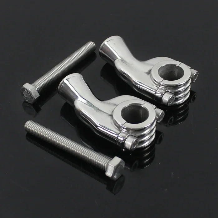 Vintage Style 22mm 25mm Handle Bar Risers Motorcycle Custom 7/8