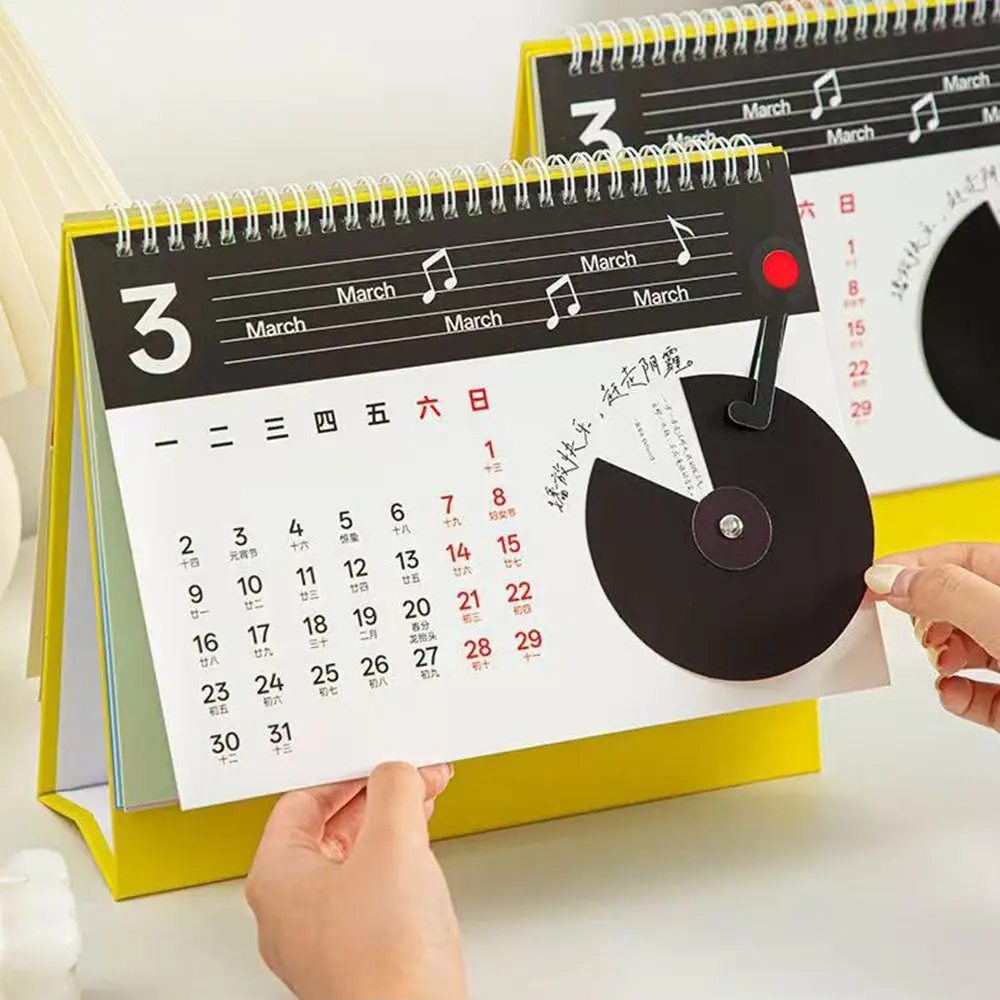 

Kawaii 2026 Calendar Simple Desktop Decoration 365 Days Planner Sheet To Relieve Stress Schedule Organizer Desk Accessories
