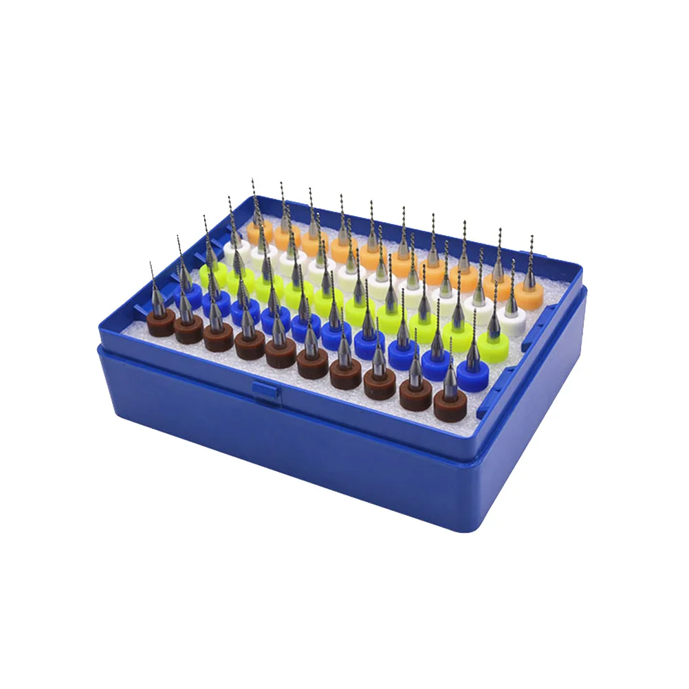 50Pcs 0.5-0.9mm Tungsten Carbide Pcb Drill Bits Micro Engraving Tool Set for Cnc Wood Metal Carbide Drill Bits
