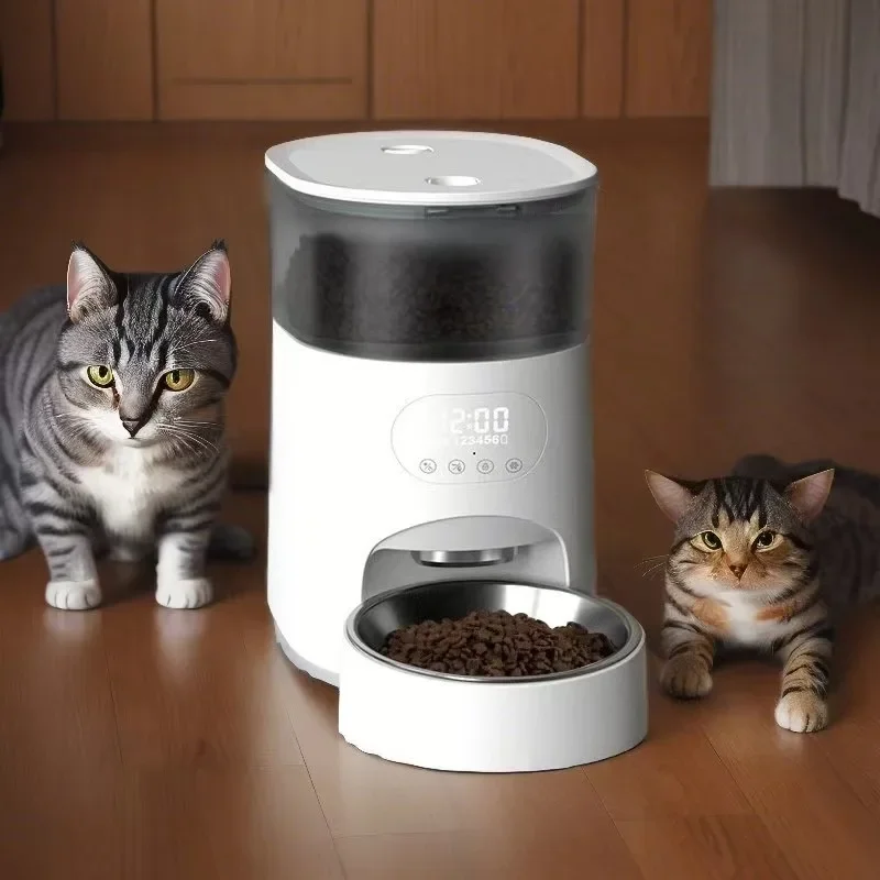 Pet automatic feeder cat and dog food intelligent timing quantitative cat and dog monitoring feeder pet self-service feeding