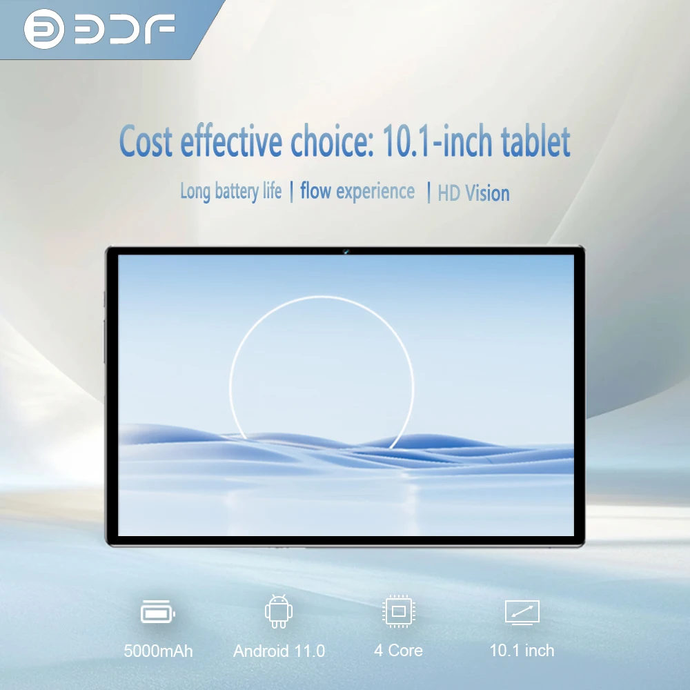 BDF P37 oproeptablet 10,1-inch 1280*800 IPS-scherm 4GB RAM 64GB ROM 5000mAh batterij Android 11.0 WIFI 5.0 ondersteunt 3G/4G