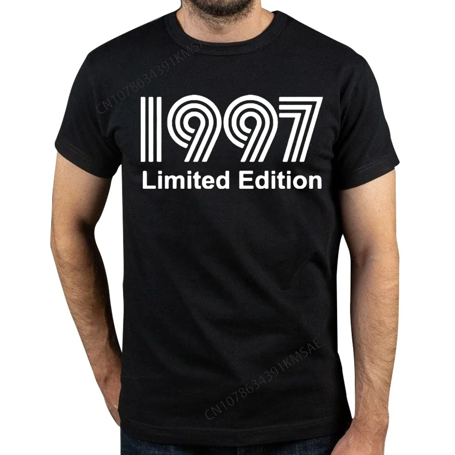 1997 Limited Edition Funny 26th Birthday Graphic T-Shirt Mens Summer Style Fashion Short Sleeves Streetwear Hip Hop T Shirts