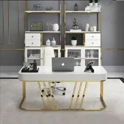 New Design Marble Big Board Table Computer Desk Simple Modern Boss Office Desk President's Desk