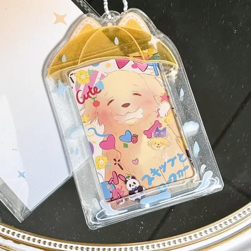 INS مظلة الاكريليك Photocard حامل الكورية Ins Idols إطار صور 3 بوصة لطيف الحلو بطاقة عرض سطح المكتب ديكور بطاقة كم