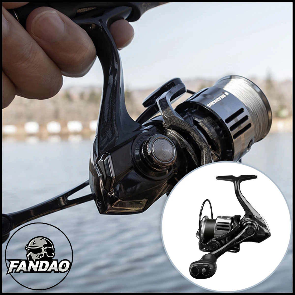 

Spinning Reel with Slow Descent Dense Line Winding One-Piece Line Guard for Lure Fishing Angler Gear for Freshwater Saltwater