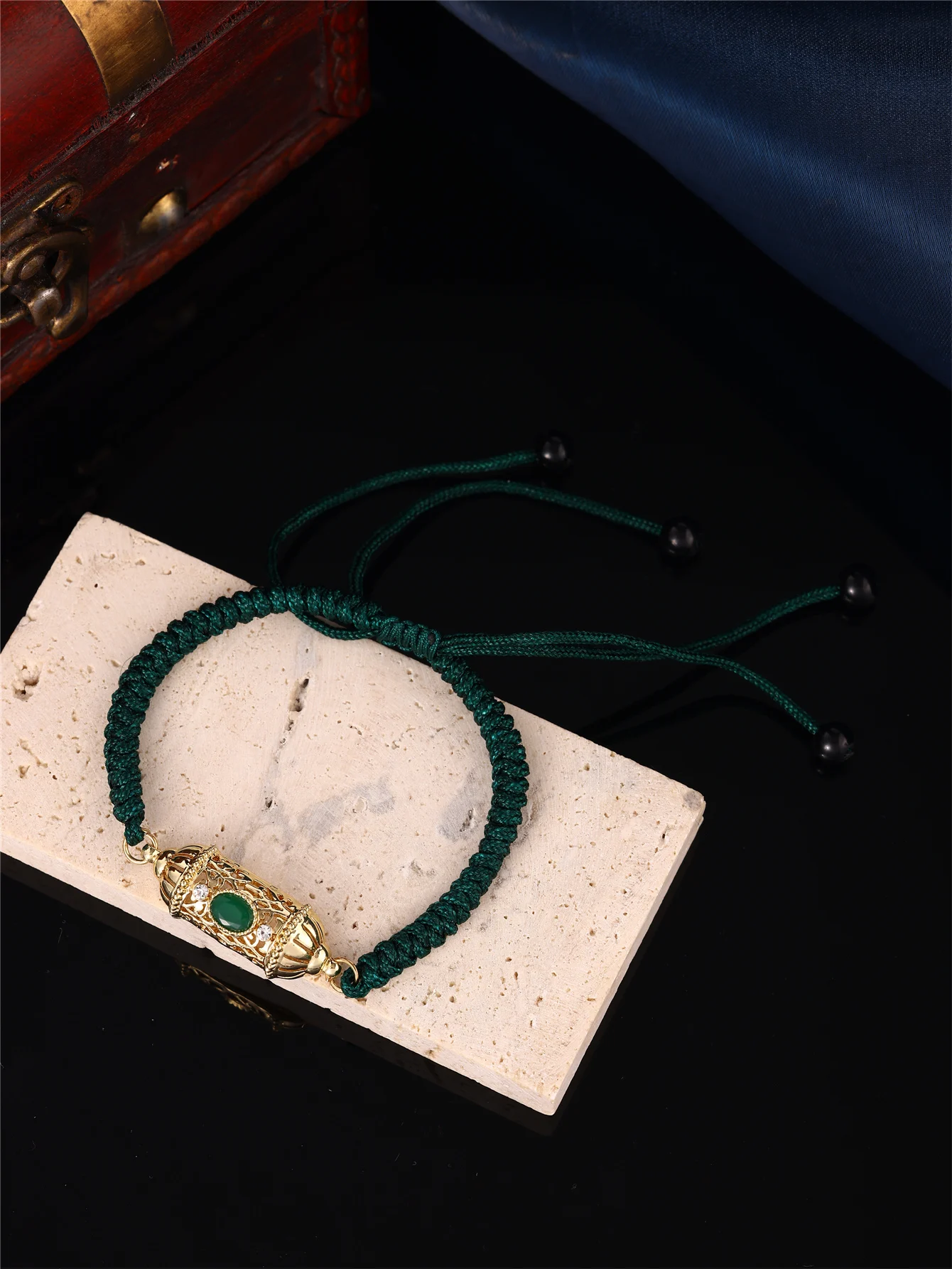 1 Bohemian Style Couple Bracelet, Handmade with Adjustable Length