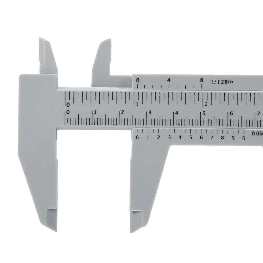 Portátil Plástico Vernier Caliper para Sobrancelha, Ferramentas de Medição Maquiagem Permanente, Tatuagem, Microblading, Régua, 150mm