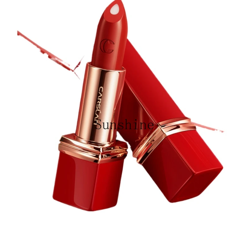 Lipstick double core small red tube velvet color rendering