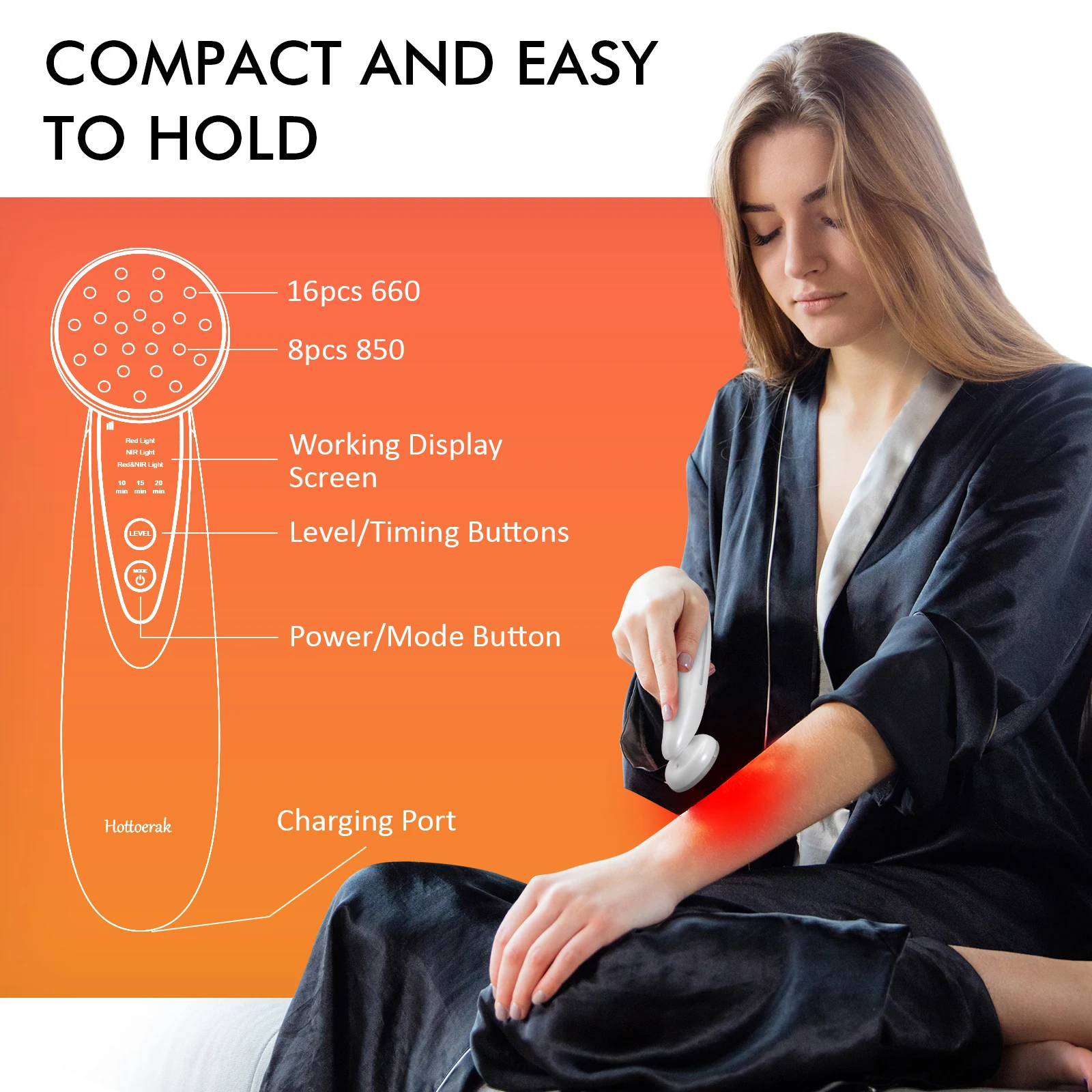 RED LED+ Anti-Aging Therapy by Project E Beauty | Collagen Boosting | Instant Firming and Lifting | Reduces Fine Lines & Wrinkle