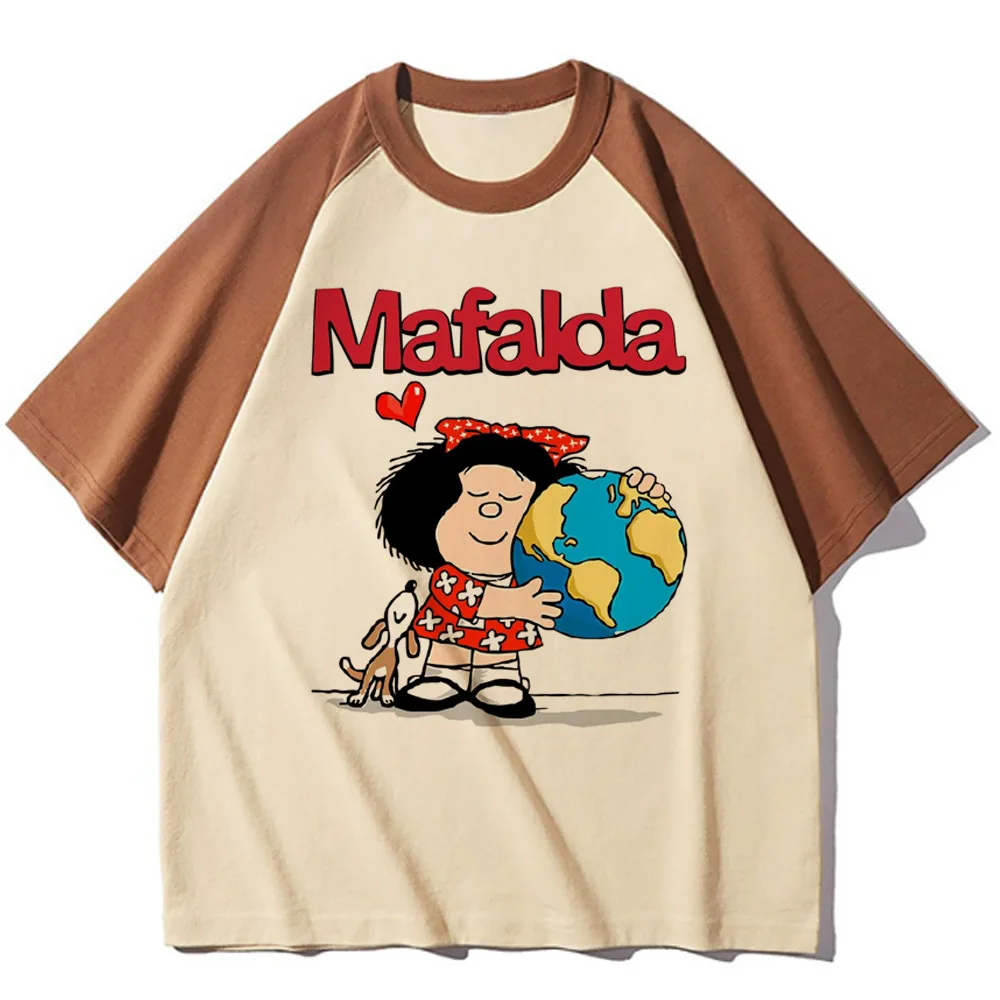 Mafalda T-Shirt Frauen Streetwear japanische T-Shirt Mädchen 2000s Kleidung