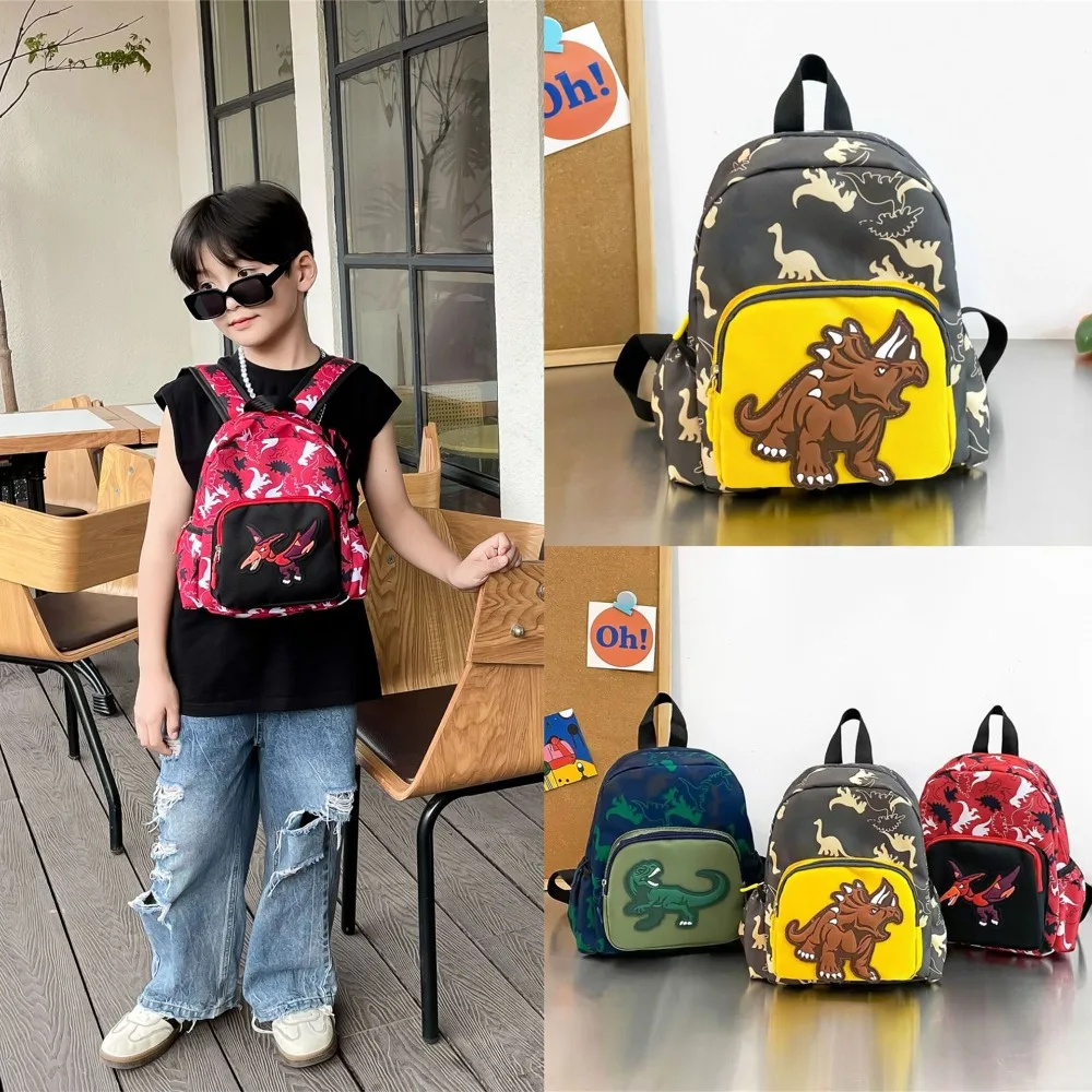 High Quality Cartoon Dinosaur School Bag Portable Large Capacity Backpack Kindergarten Lightweight Kid Bag