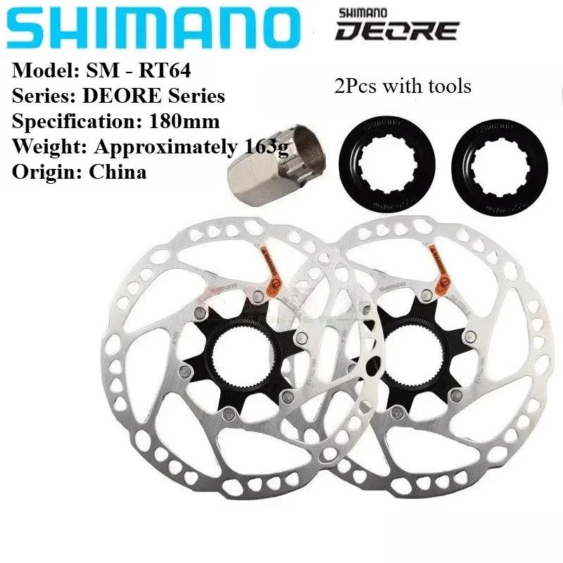 AliExpress Shimano SLX Deore SM-RT76 RT66 RT64 RT54 Disc Brake Rotor 160mm 203mm 6 Bolts Discs Center Lock MTB Bicycle Rotors Mountain Bike