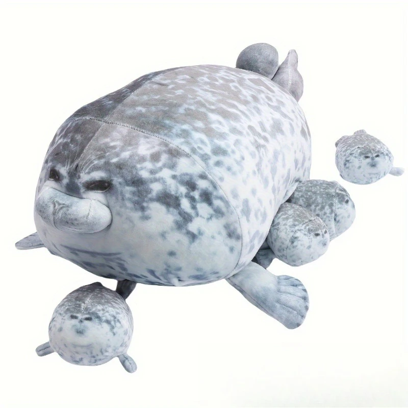 ใหม่ Angry Blob Seal หมอน Chubby 3d ความแปลกใหม่ตุ๊กตา Plush ตุ๊กตาของเล่นเด็ก Sleeping โยนหมอนของขวัญเด็กหญิง