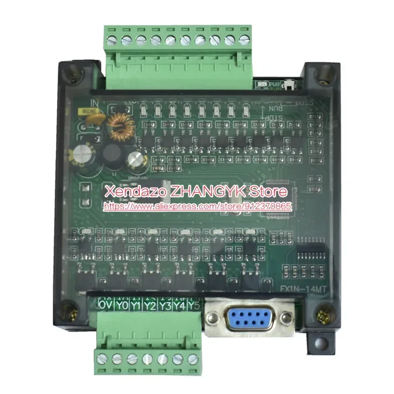 PLC Industrial Control Board FX1N-14MR FX1N-14MT 8 Input 6 Output Smart home Controller Programmable module with housing shell