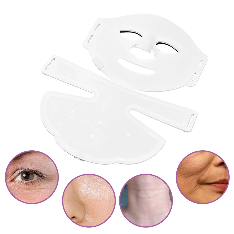 Food Grade Silicone Face And Neck Led Mask Safe And Non-irritating Facial Skin Beauty Instrument LED Mask For Phototherapy