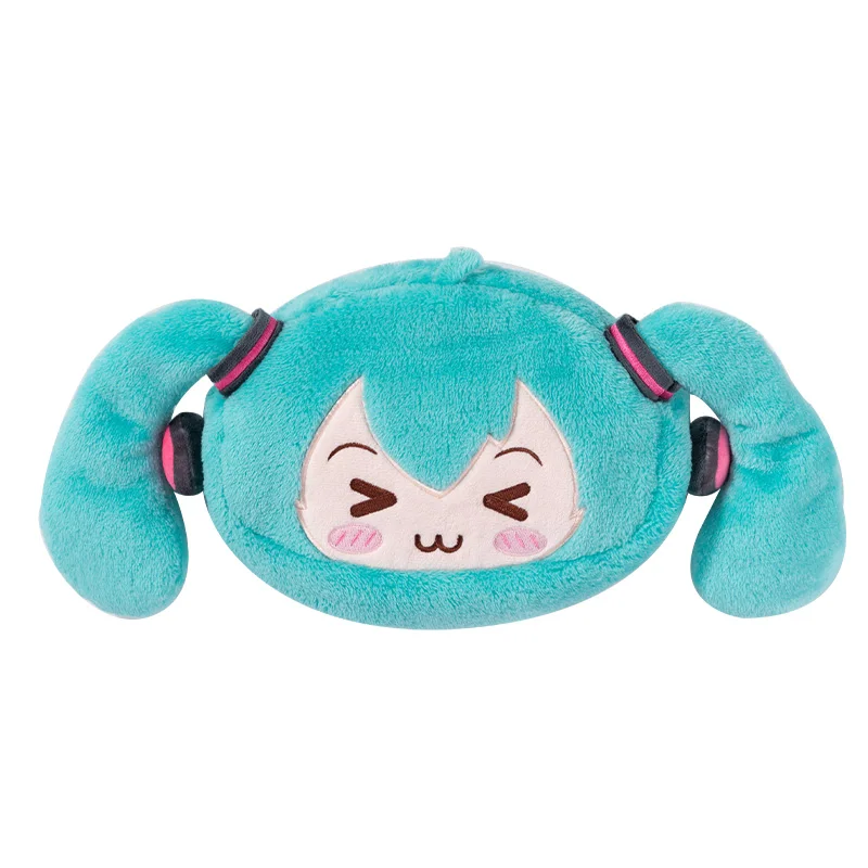 Hatsune Miku Cosplay Anime Plush Pencil Case Large Capacity Cartoon Stationery Bag Kawaii Gifts for Girl