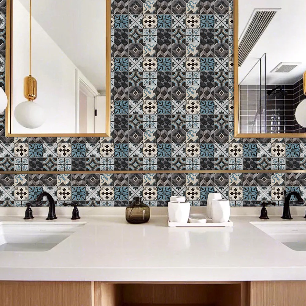 متجمد بلاط الطابق لصق غرفة المعيشة غرفة نوم الحمام تجديد تجديد الديكور مقاوم للماء ذاتية اللصق جدار ديكور