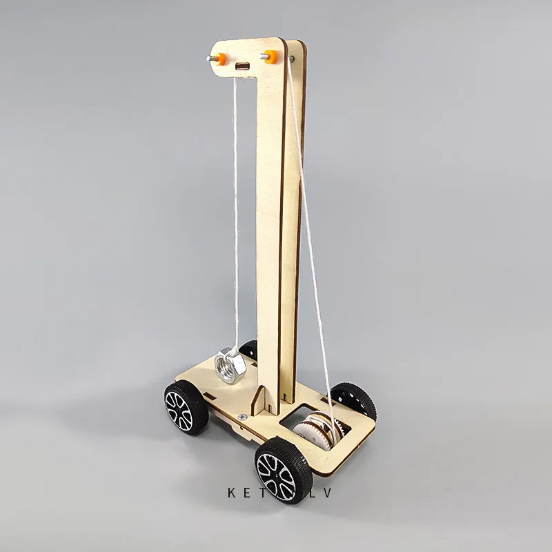 Carrello a gravità fai da te modello Kid STEM Technology giocattoli scientifici Kit di strumenti sperimentali sussidi didattici per l\'apprendimento