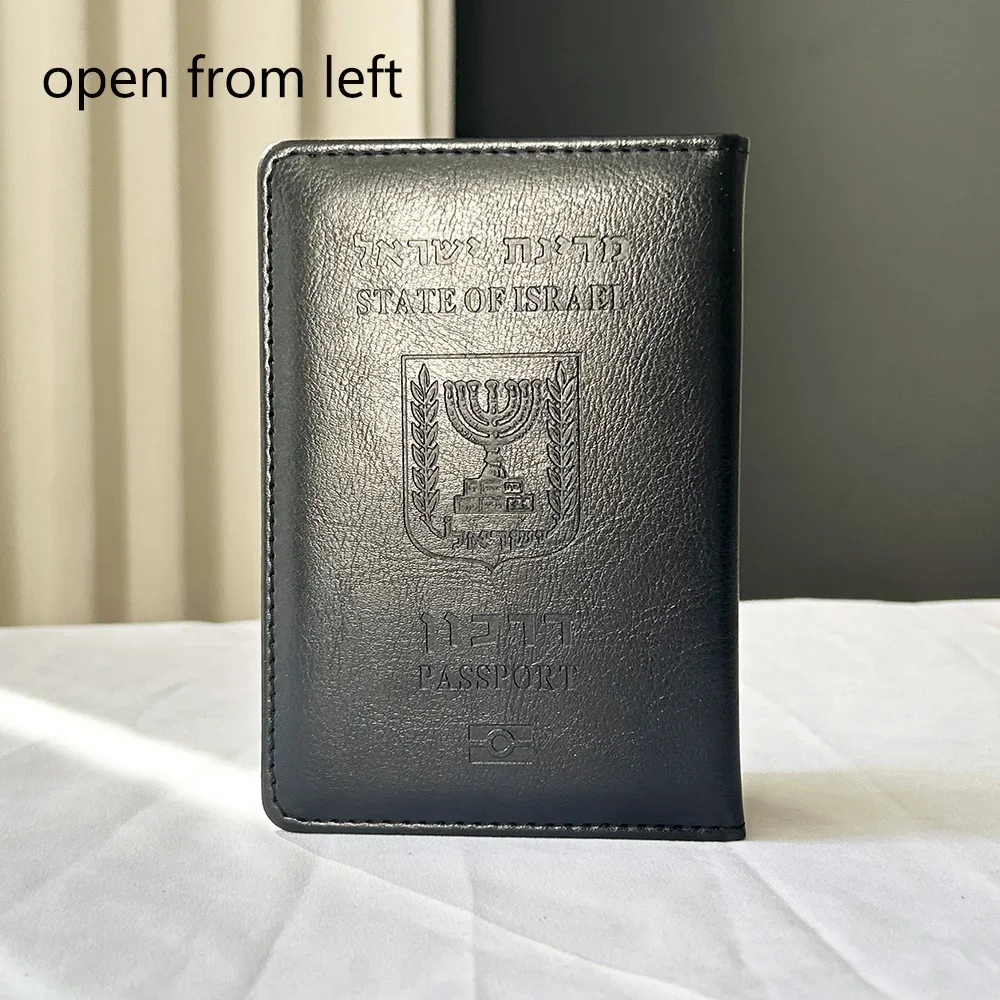 Funda para pasaporte de Israel, cuero PU multicolor, hebreo, documento de viaje, identificación, tarjetero, funda, billetera para hombres y mujeres