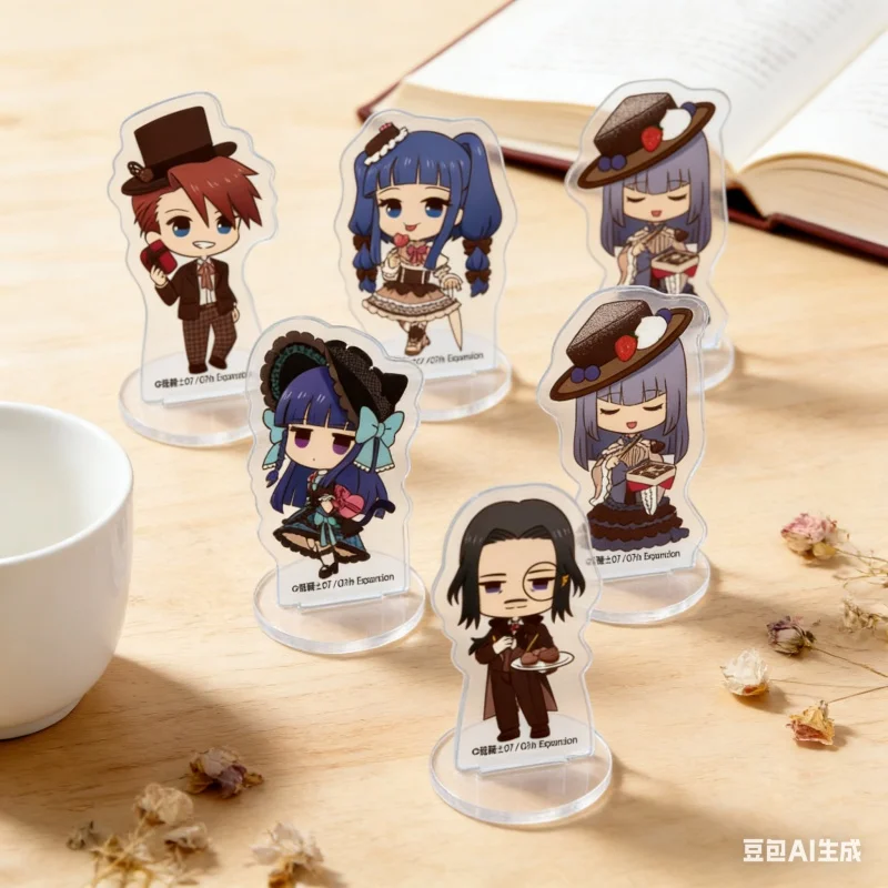 10CM Anime Umineko When They Cry Acrylic Stand Q-version Battler Dlanor Beatrice Doll Anime Figure Model Cosplay Toy Gifts Fans