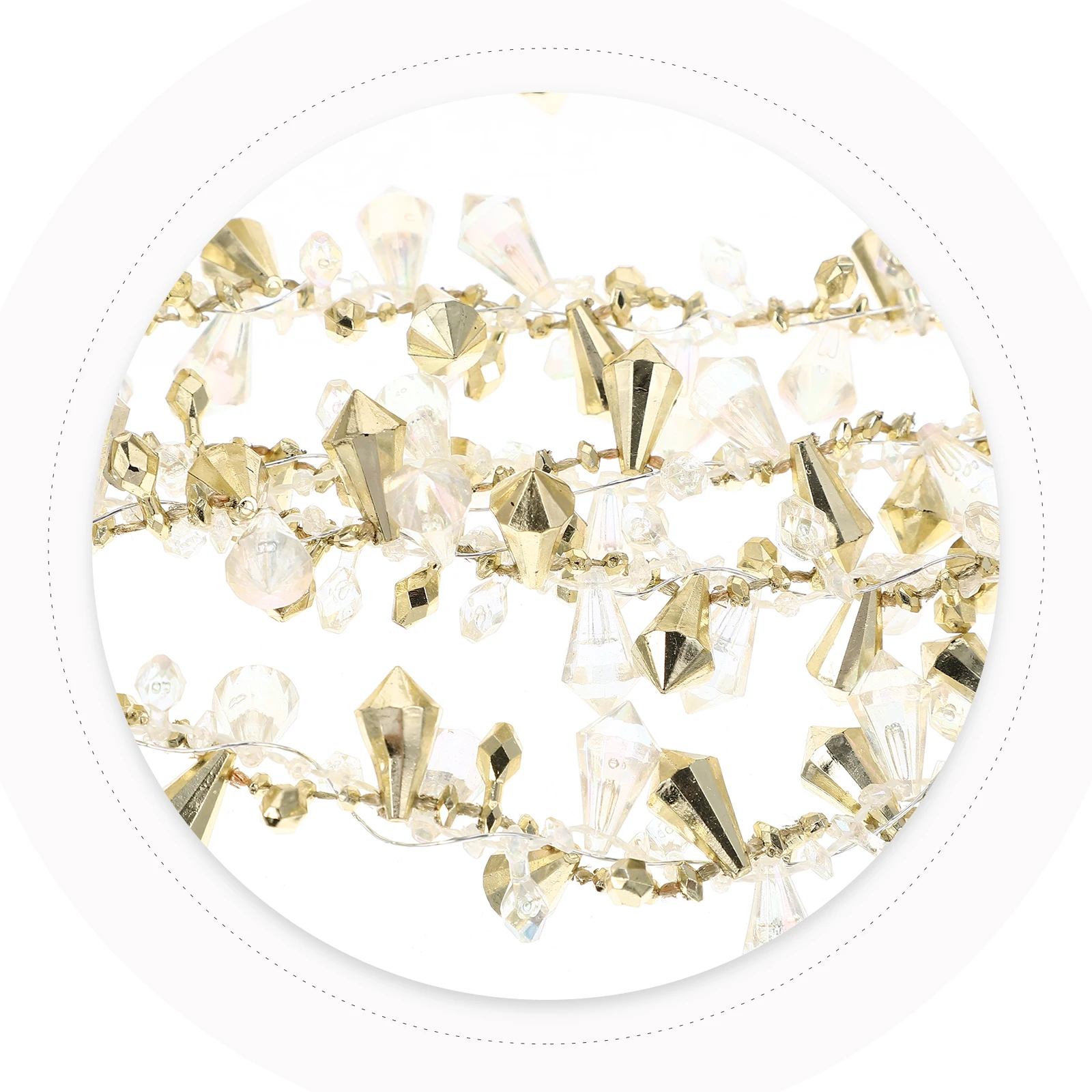 

2 Pcs Christmas Garland Beaded for Tree Decorations Baubles Chistmas Holiday Garlands