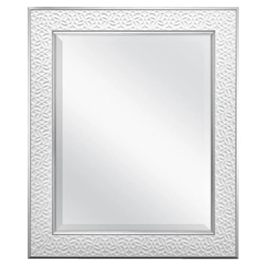 

Большое настенное зеркало Blossom, прямоугольное, для декора дома, для гостиной, спальни или ванной комнаты, 21 на 25 дюймов