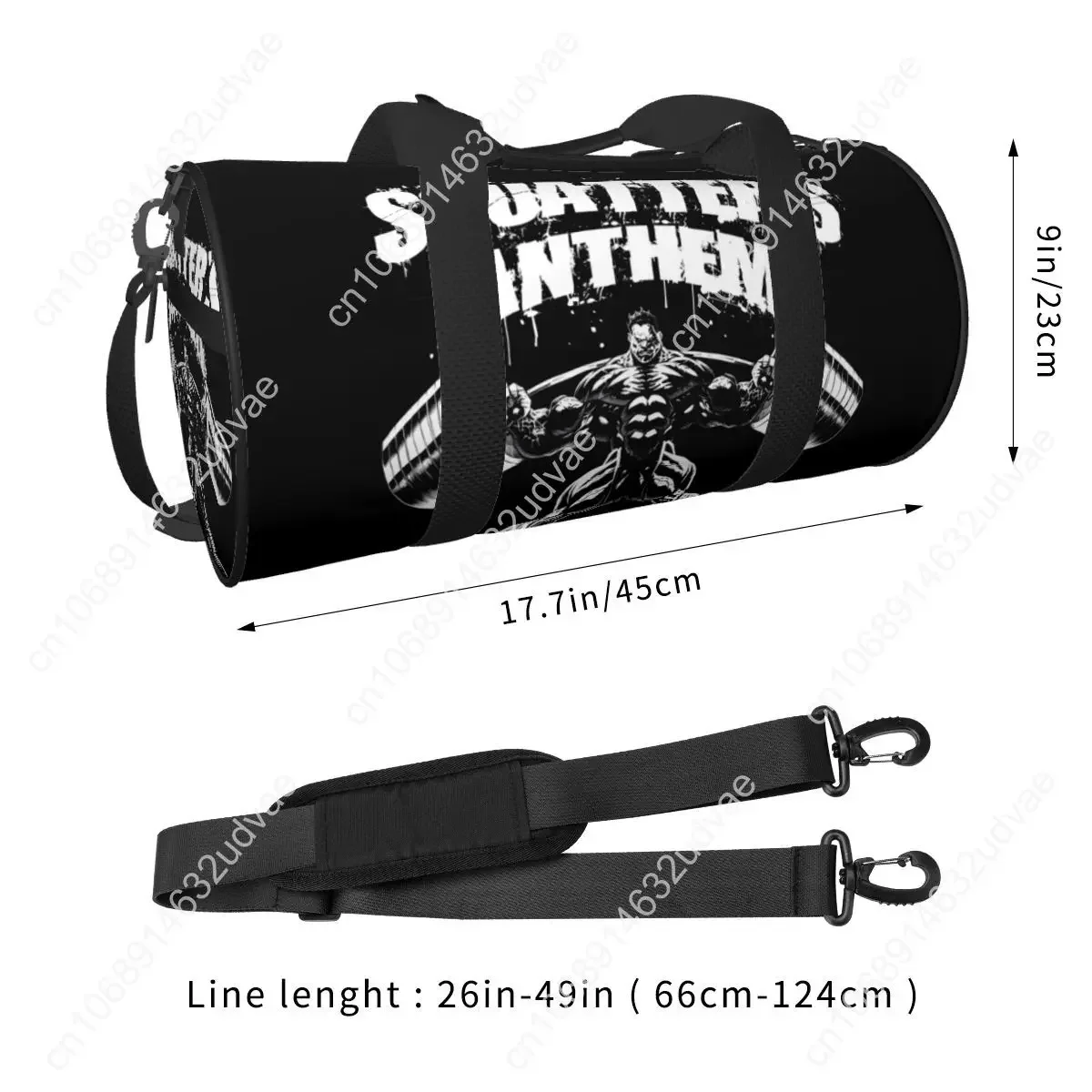 Strongest Gym Sports Bags Anime Martial Arts Training Gym Bag Large Novelty Handbags Male Female Custom Outdoor Fitness Bag