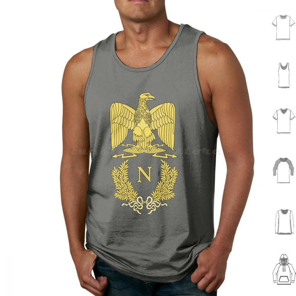 Napoleon Bonaparte Emlem Tank Tops Print Cotton Eagle Emblem