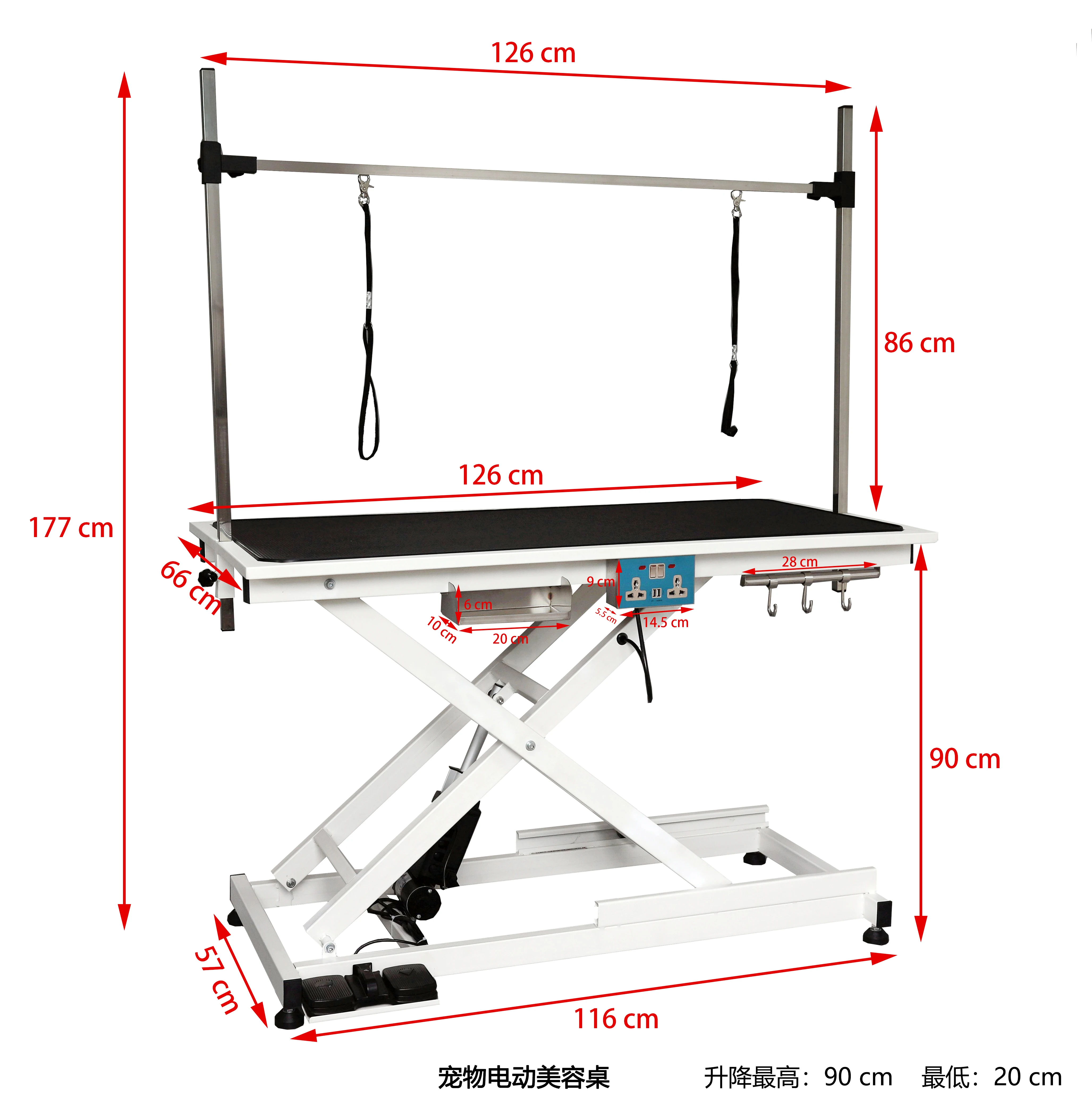 Factory Direct Hot Sale Electric Lifting Dog Grooming Table for Pet Grooming Salon Dog Cleaning Grooming Equipment