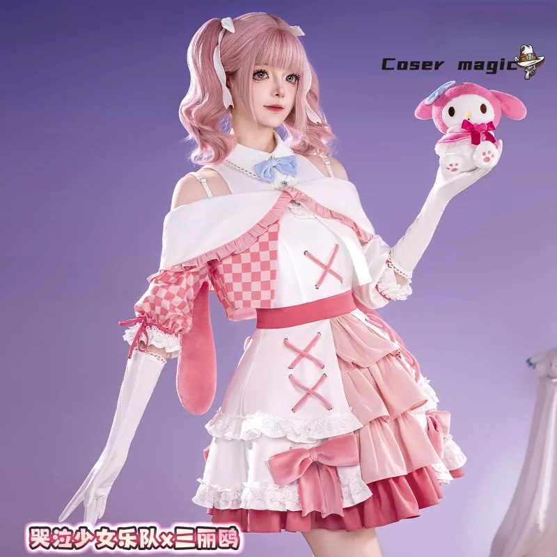 الفتيات الفرقة صرخة ‌   نينا 486 تومو هينا أزياء تنكرية موحدة للهالوين كرنفال حفلة عيد الميلاد لعب دور الملابس الملابس