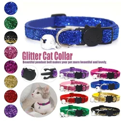 Cat Collar with Bell  for Cats Dog Pet Cats Dog Collar Super Shining Cat Accessories  for Cats Small Dogs Kittens Teddy Bomei