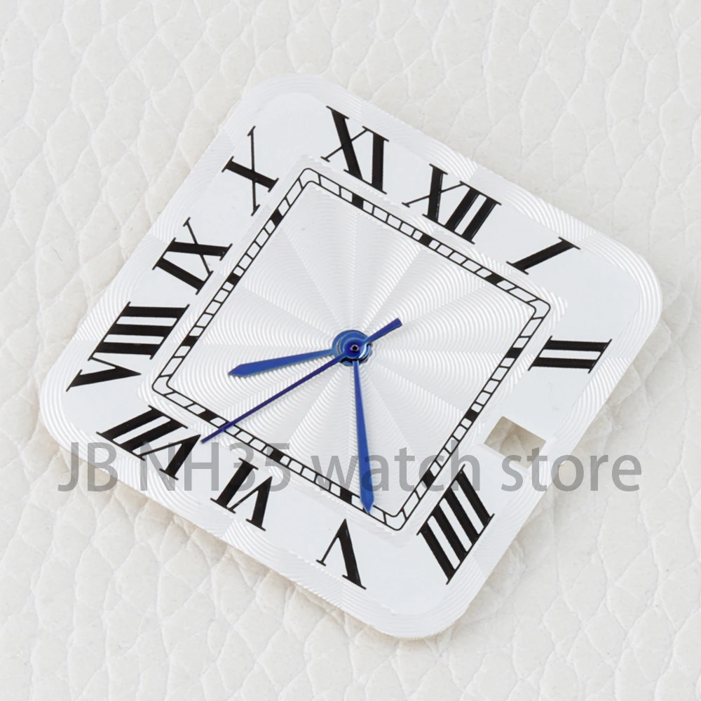 27mm NH35 Dial Square Roman Numerals Watch Dial for Santos Case Mod NH35 NH36 NH38 Movement Accessories Watch Repair Parts