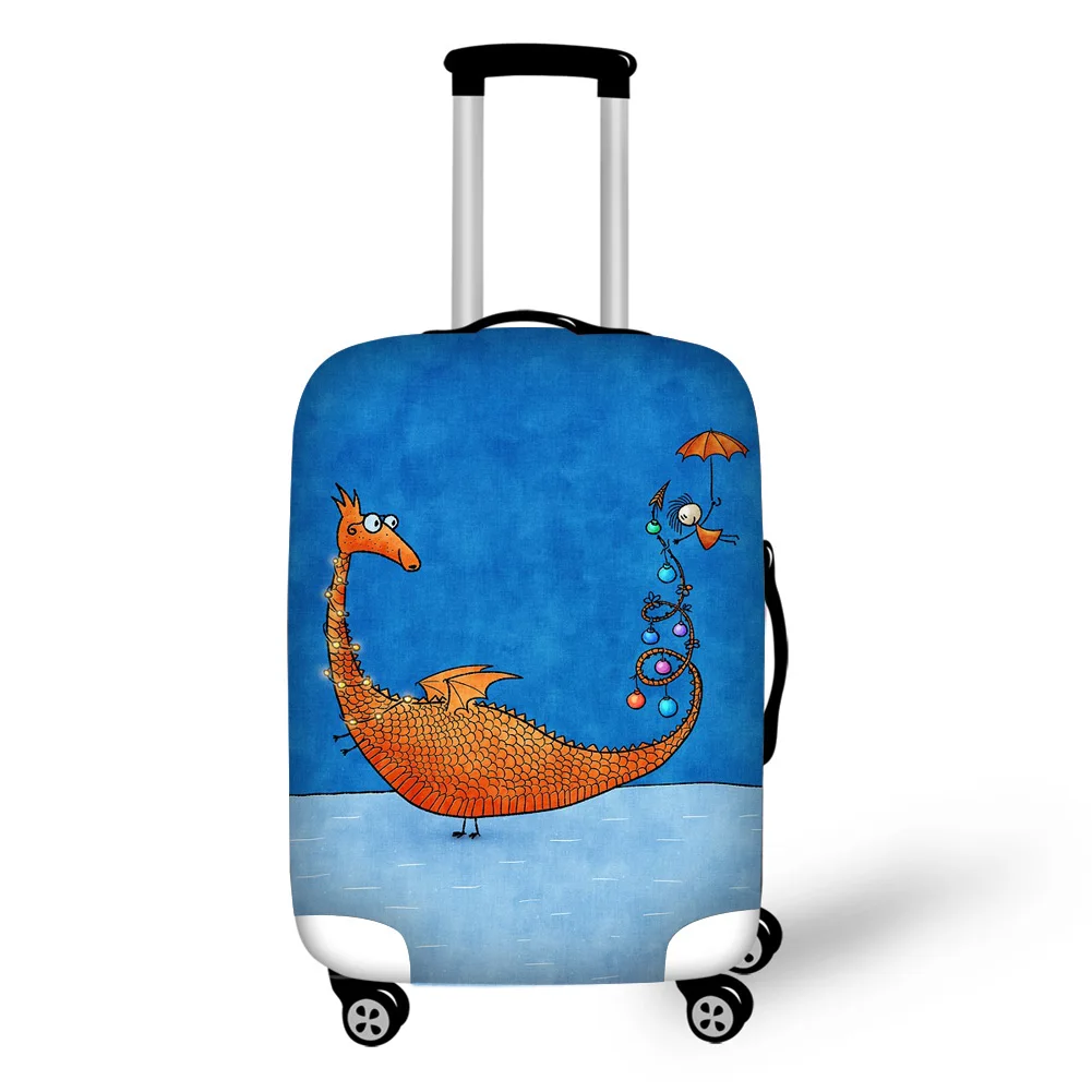 

Cartoon Dragon Travel Accessories Suitcase Protective Covers 18-32 Inch Elastic Luggage Dust Cover Case Stretchable