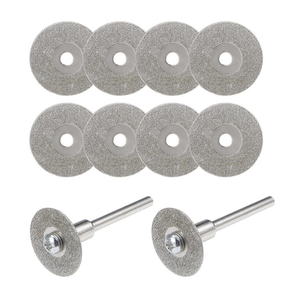Disco da taglio diamantato con lama per sega 12 pezzi/set per utensile rotante per piastrelle in vetro, metallo, mola tagliata, utensili abrasivi