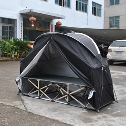 Single Soldier Outdoor Camping Cycling Storage Room Tent 1person Carport Anti-tear 210D Oxford Silver Coated Portable Waterproof