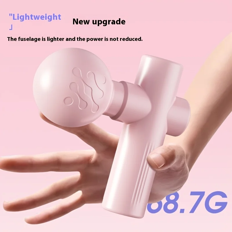 Mini Muscle Massage Gun Portable Deep Tissue Massager with 7mm Amplitude, 4-Speed Quiet Pocket-Sized for Gym, Office, Travel