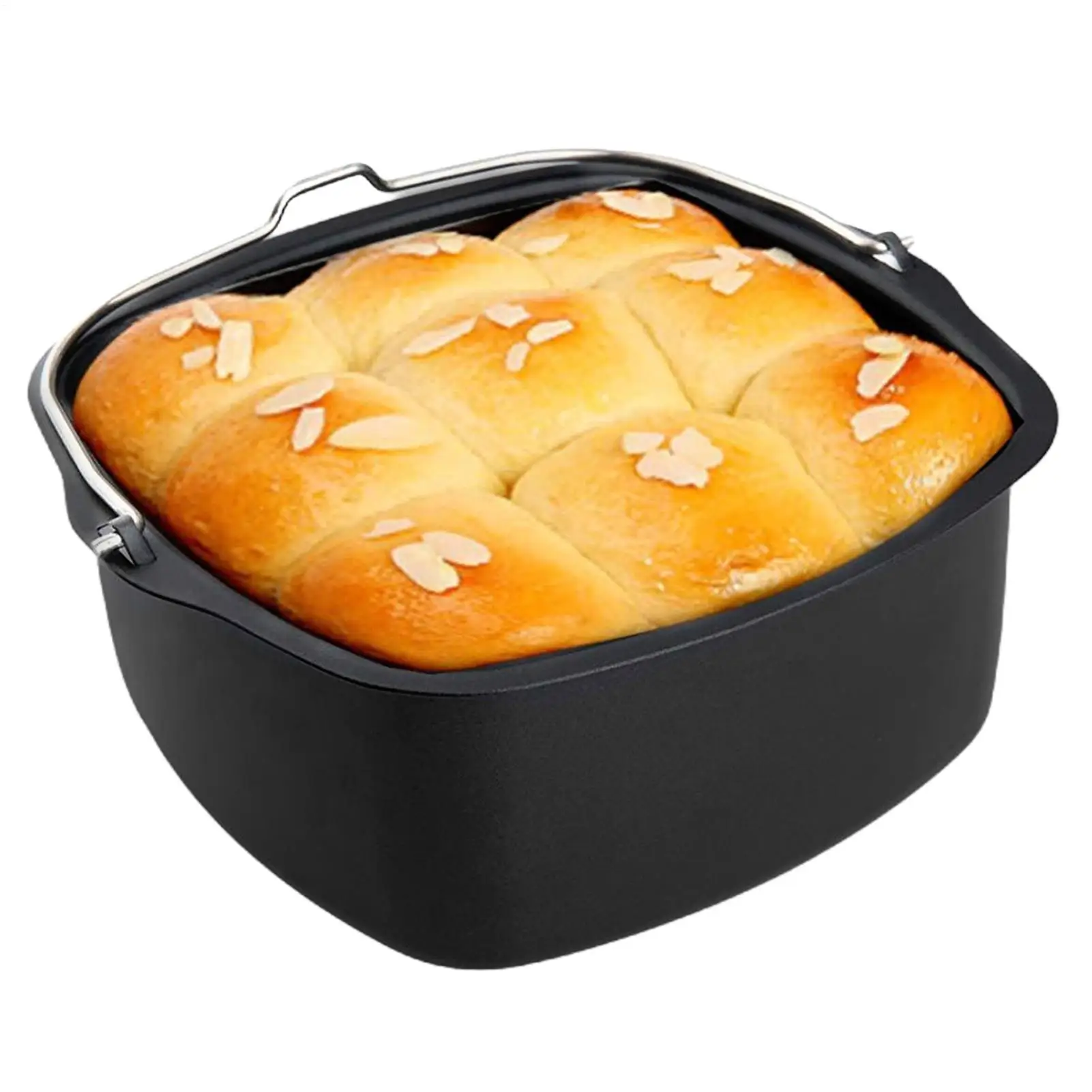 7/8-zoll Air Friteuse Kuchen Pan Pfannen Tablett Korb Kuchen Form Backen Barrel Backblech Korb Air Friteuse küche Airfryer Zubehör