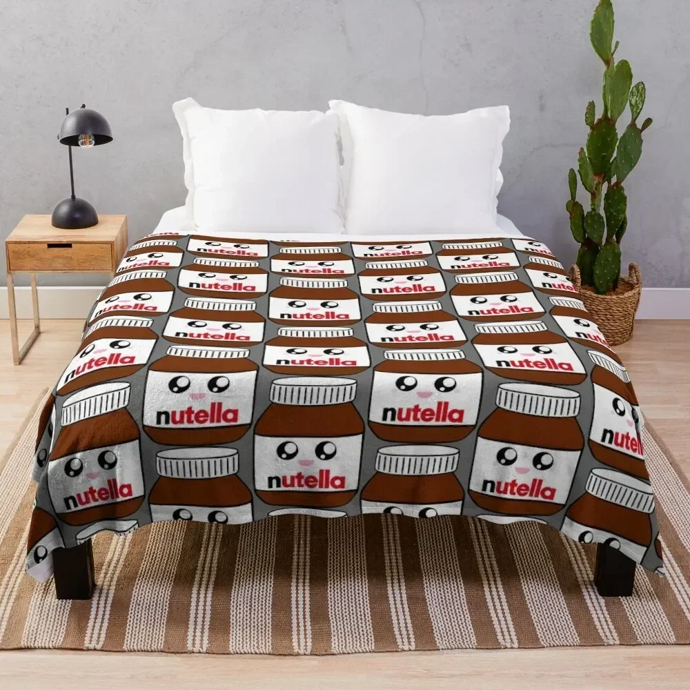 

Nutella Throw Blanket Cozy Microfiber Throw Blanket for Home Bedroom