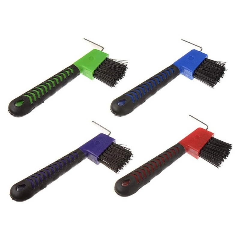 Q84C Horse Foot Brush and Pick Tool Set for Before Ride Cleaning Use