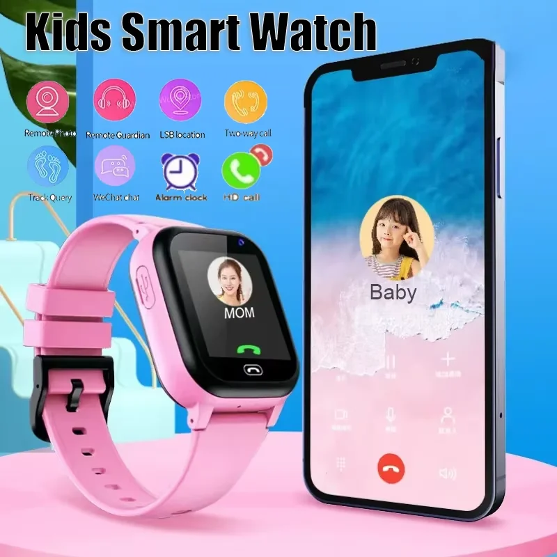 

2026NEW Kids Smart Watch GPS Location Video Call SIM Card 5G Child Smartwatch SOS Camera Waterproof Upgrade Watch For Boys Girls