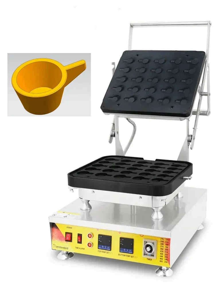 Model 829 25 holes water cup shape egg tart machine Snack machine spoon shape cheese tart machine making tart egg tart