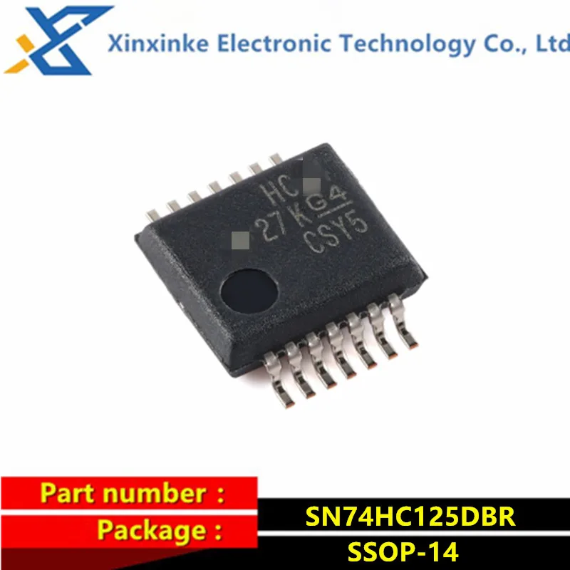 

10PCS SN74HC125DBR SSOP-14 Marking：HC125 Buffers & Line Drivers Quad Tri-State Bus Logic ICs Brand New Original
