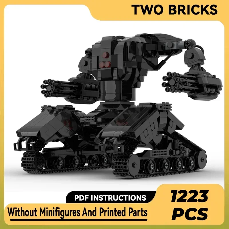 Moc Building Bricks Military Model Mech Tank Hunter Killer X1 Technology Modular Blocks Gifts Christmas Toys DIY Sets Assembly