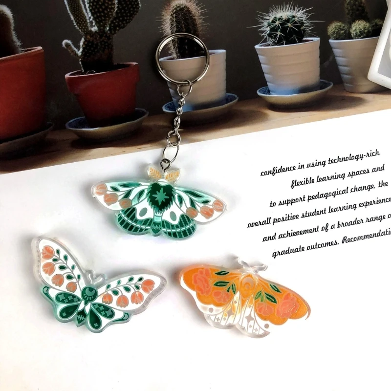 DIY 5 wnęka w kształcie Moth wisiorek silikonowa forma brelok kolczyk naszyjnik Charms forma żywiczna epoksydowy ozdoba do torby wiszący Ornament