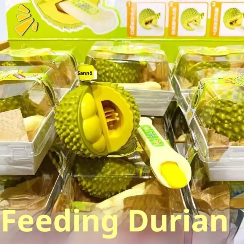 

Реалистичная игрушка для кормления дуриана, искусственные фрукты для детской кухни, ролевая игра, безопасный и образовательный набор для ролевых игр