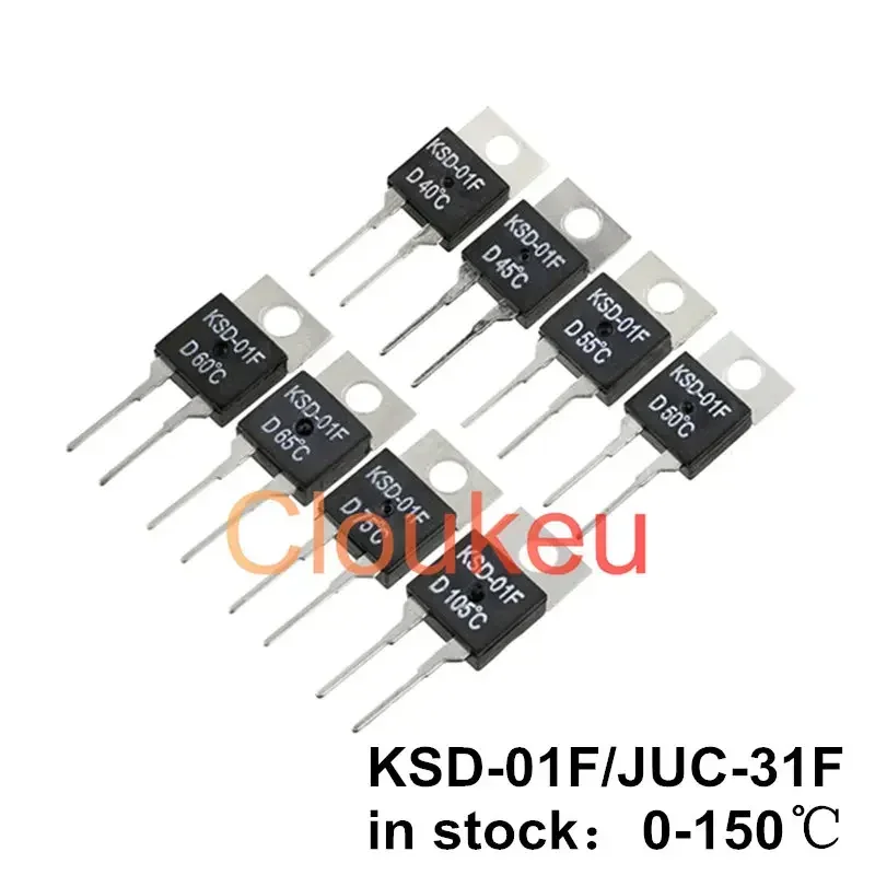 Temperature Switch Relay KSD-01F JUC-31F 2A250V D/H 0/5/10/15/20/25/30/35/40/45/50/55/60/65/70/75/80/85/90/95/100C degrees