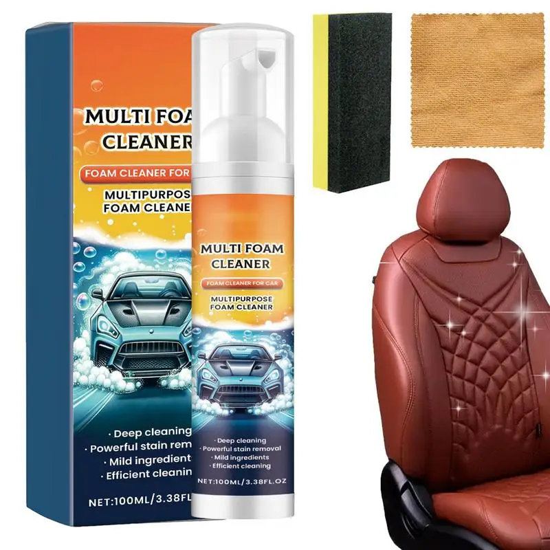 

Car Foam Cleaner Deep Cleaning Car Foam Multi Stain Removal Foam Cleaner Cleaning Foam For Mild Efficient Multipurpose Use