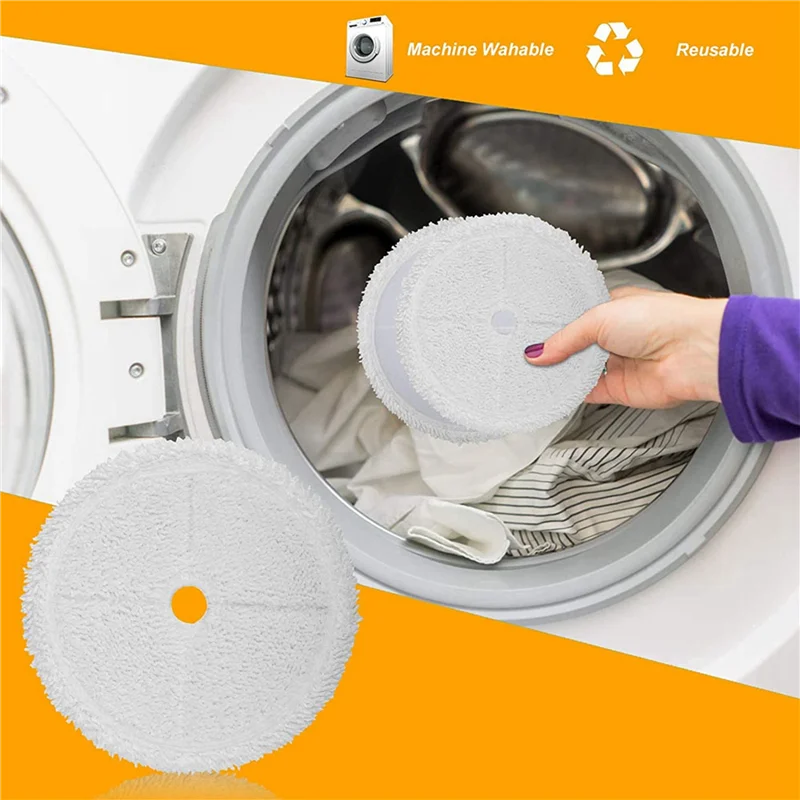 Almohadillas de repuesto para fregonas de vapor A94E, almohadilla reutilizable para Robot aspirador húmedo y seco Spinwave serie 3115 2859, paquete de 12
