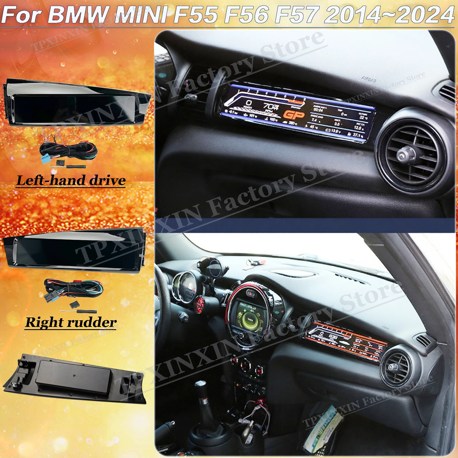 

Esports Dashboard Co-pilot For BMW MINI Cooper F55 F56 F57 2014~2024 Car Instrument Cluster Display Virtual Cockpit Instrument