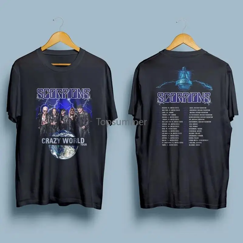 

Scorpions Crazy World Tour 2018 T Shirt Men'S Black S 4Xl